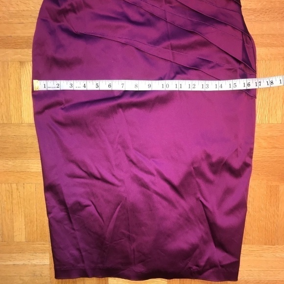 Barbiecore Cocktail Dress Ruched Magenta Satin Y2K Sweetheart Glam - Picture 8 of 12